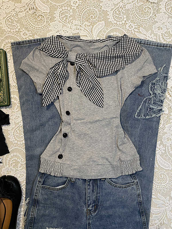 Vintage Collar T-shirt