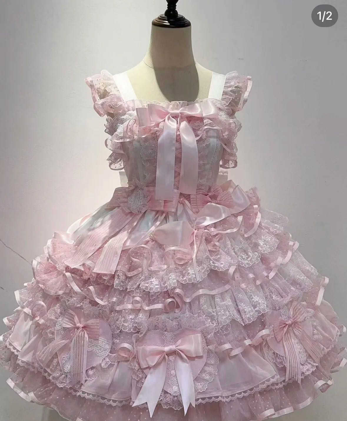 Flower Ruffled Lace Princess Lolita Dress