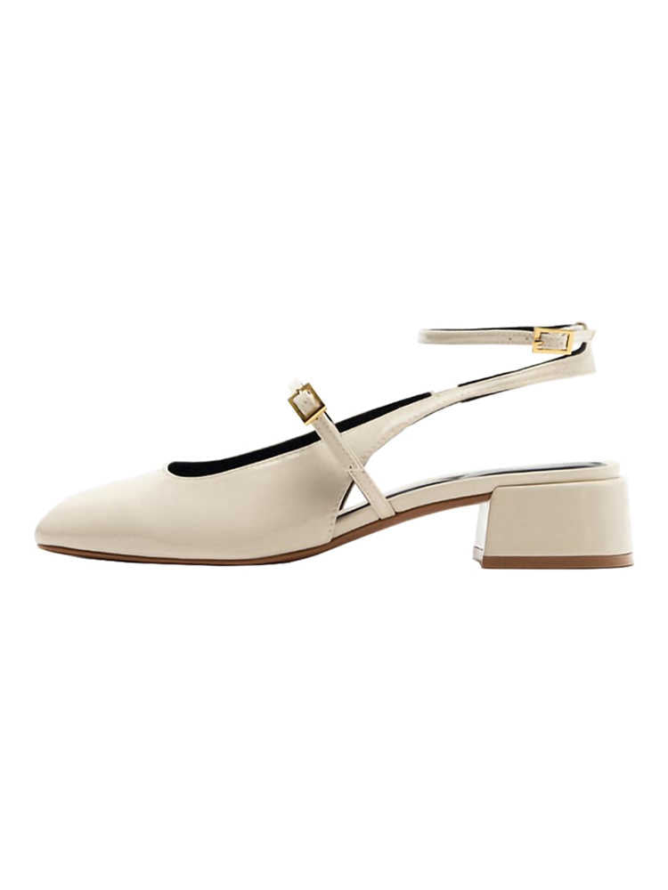 Preppy Buckle Strap Mary Jane Sandals