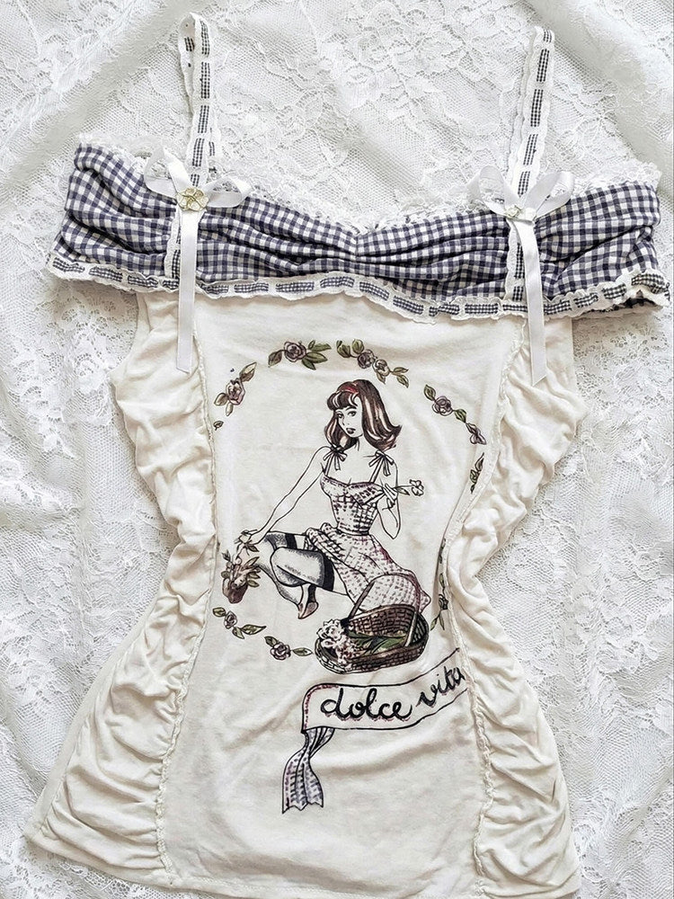 vintage mermaid print shirt