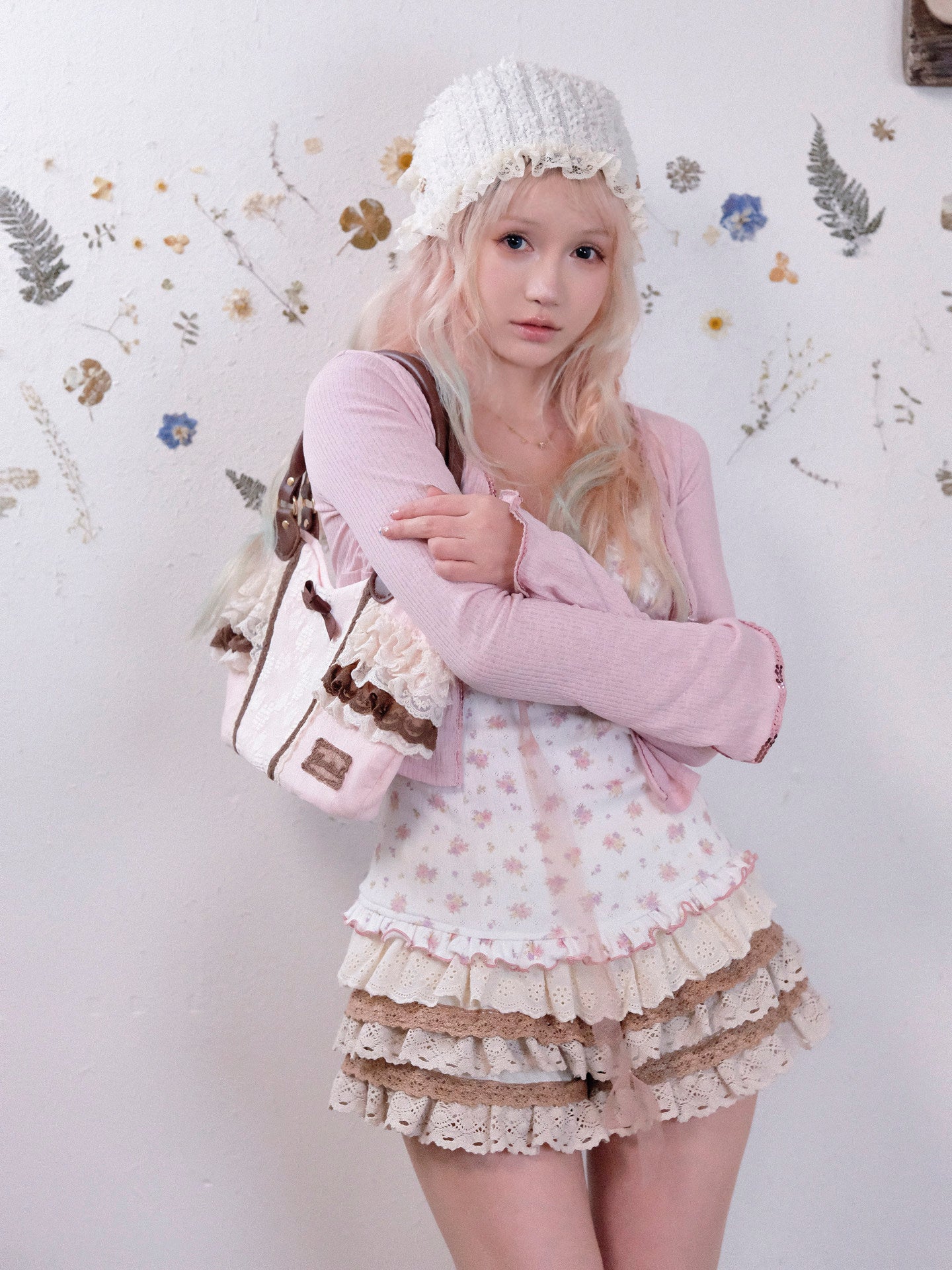 brown cake vintage skirt