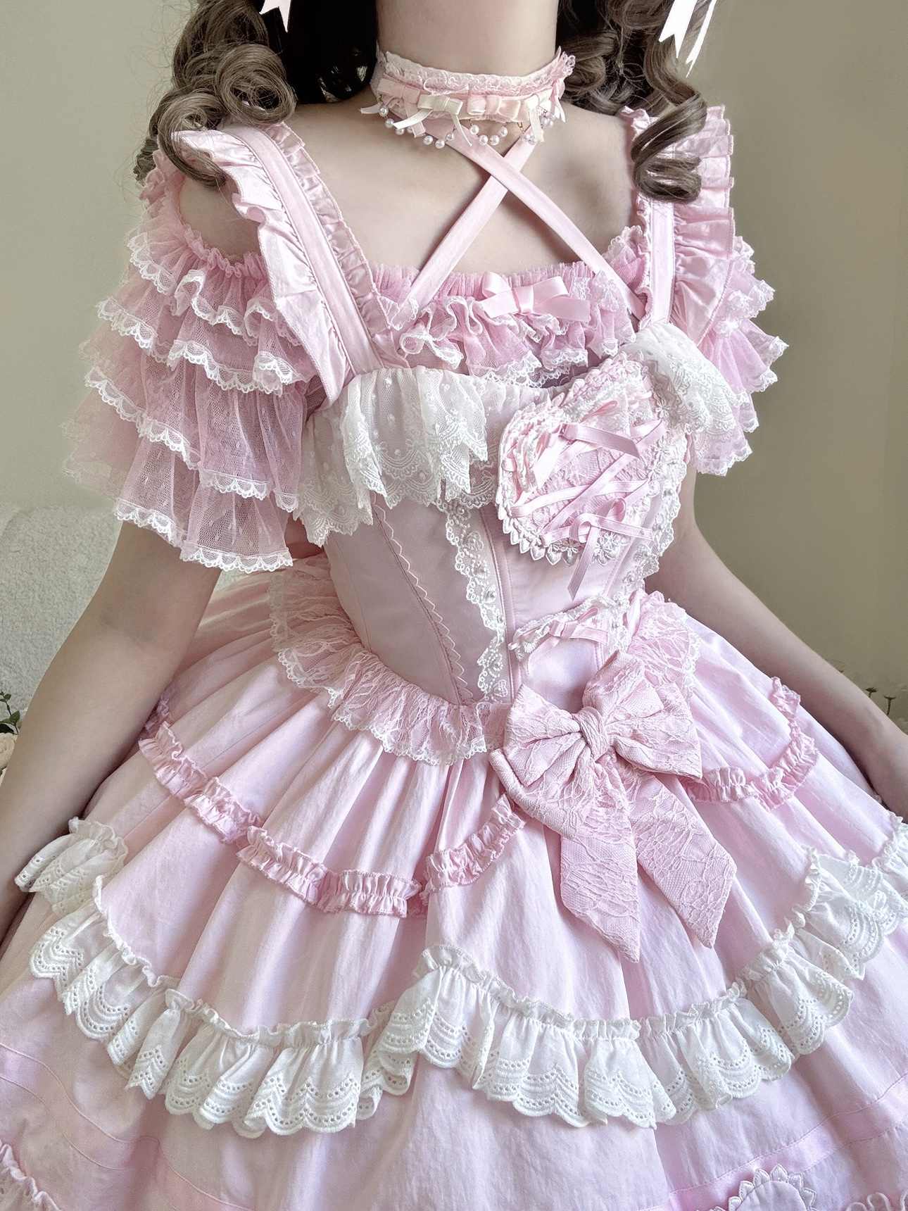 Lolita Lace Ruffled Dress