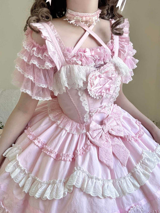 Lolita Lace Ruffled Dress