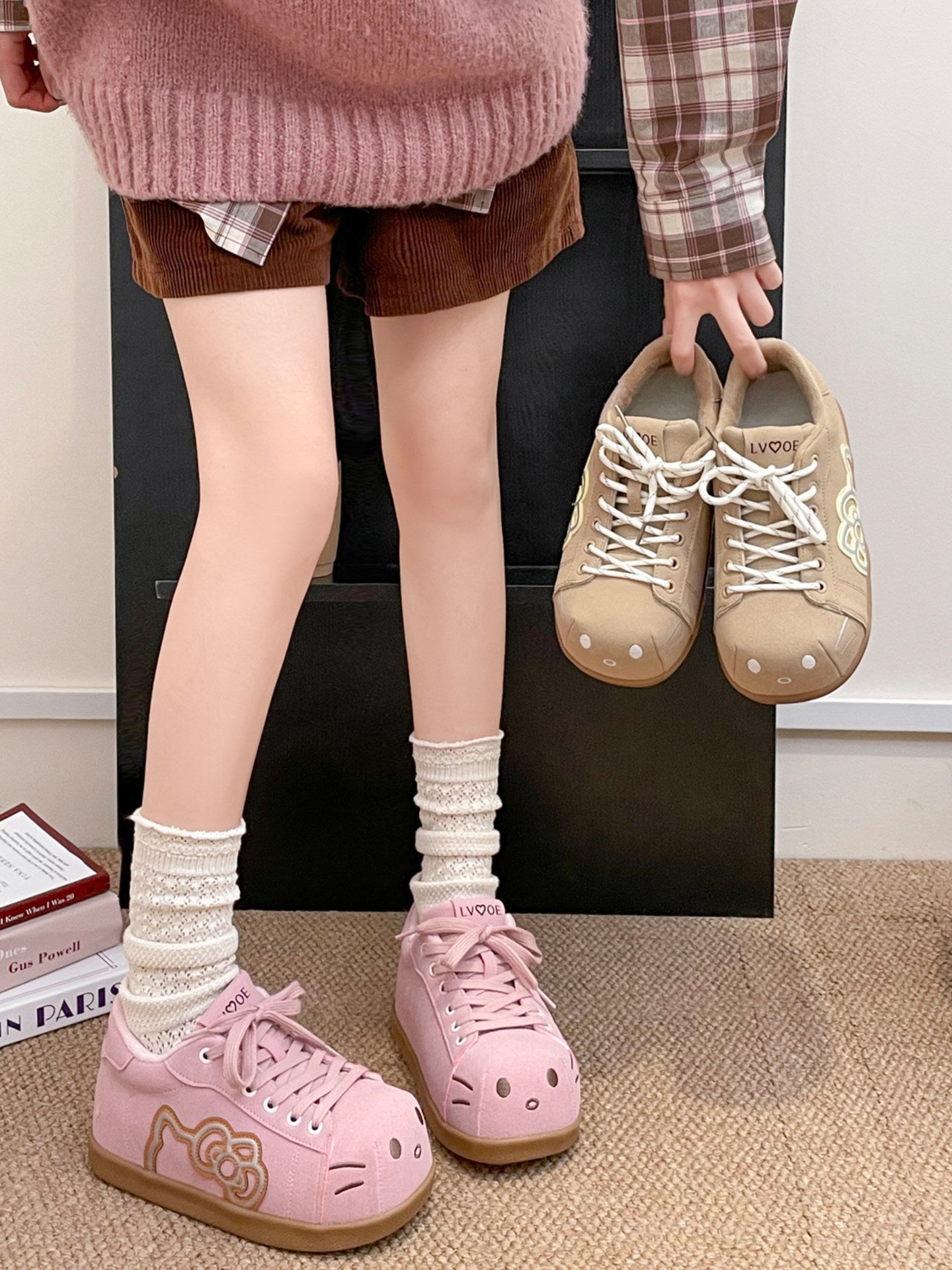 kitty kawaii platform sneakers