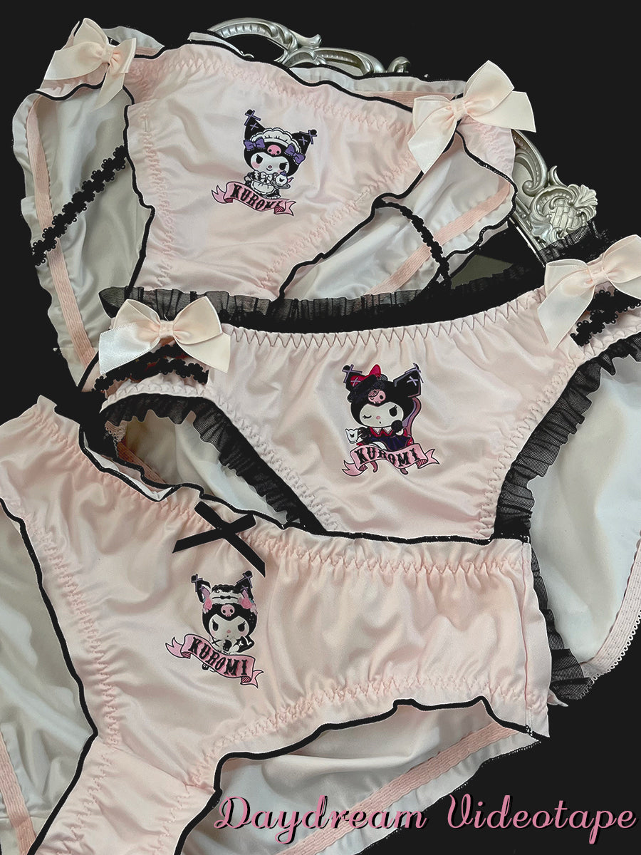 kuromi kawaii goth underwear