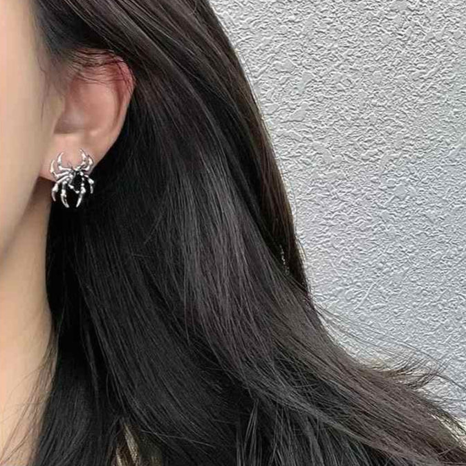 Gothic Retro Spider Earrings