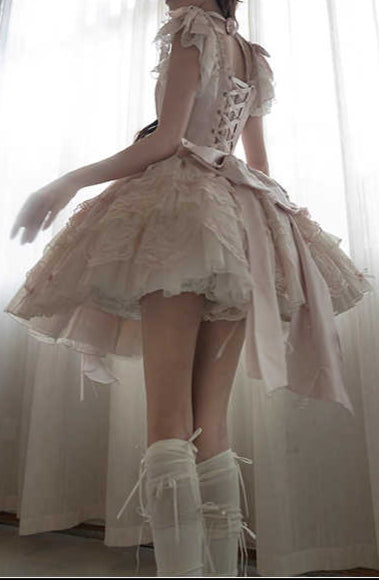 Pink Swan Ballet Lolita Dress
