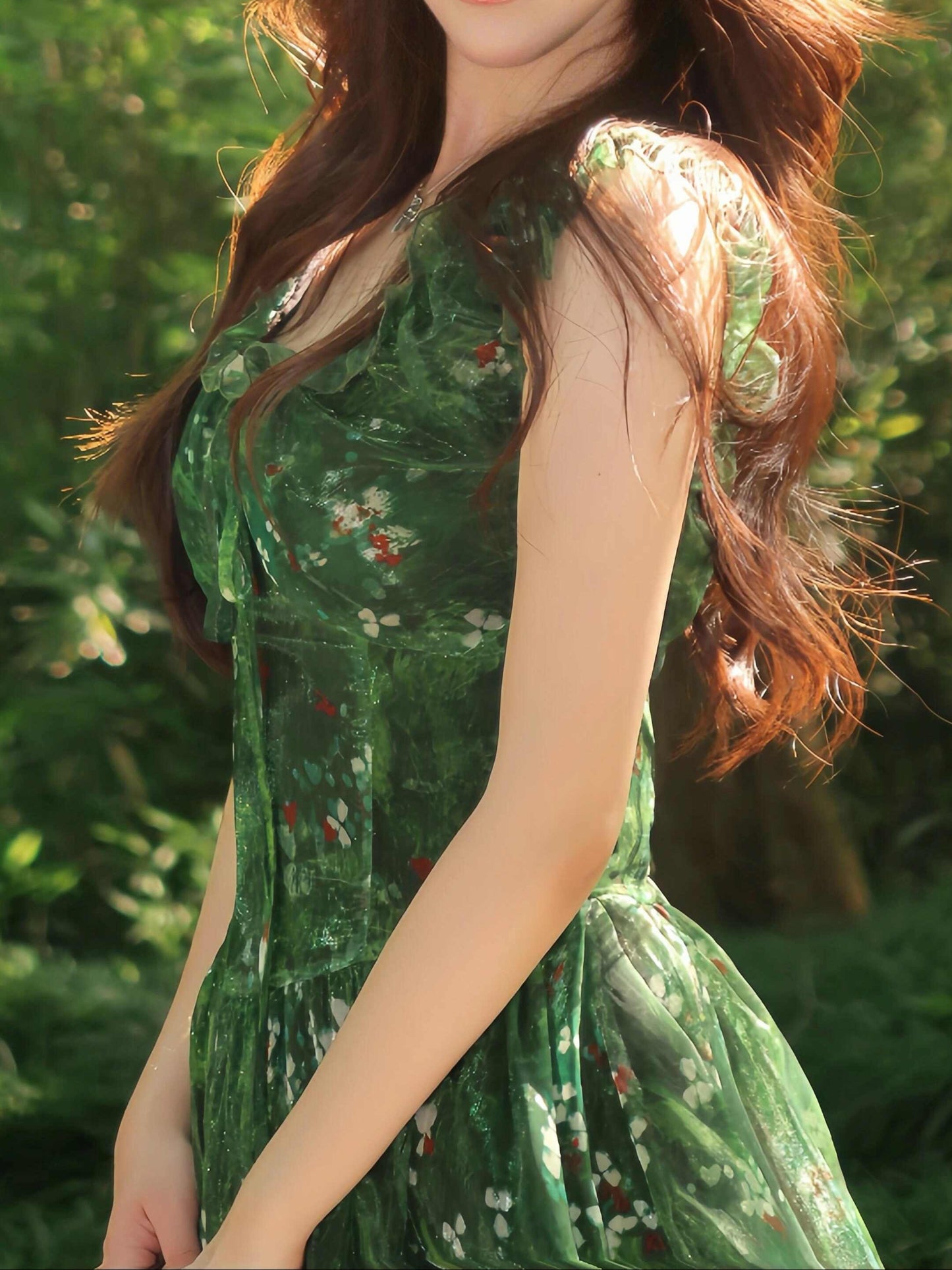 Forest Elf Chiffon Dress