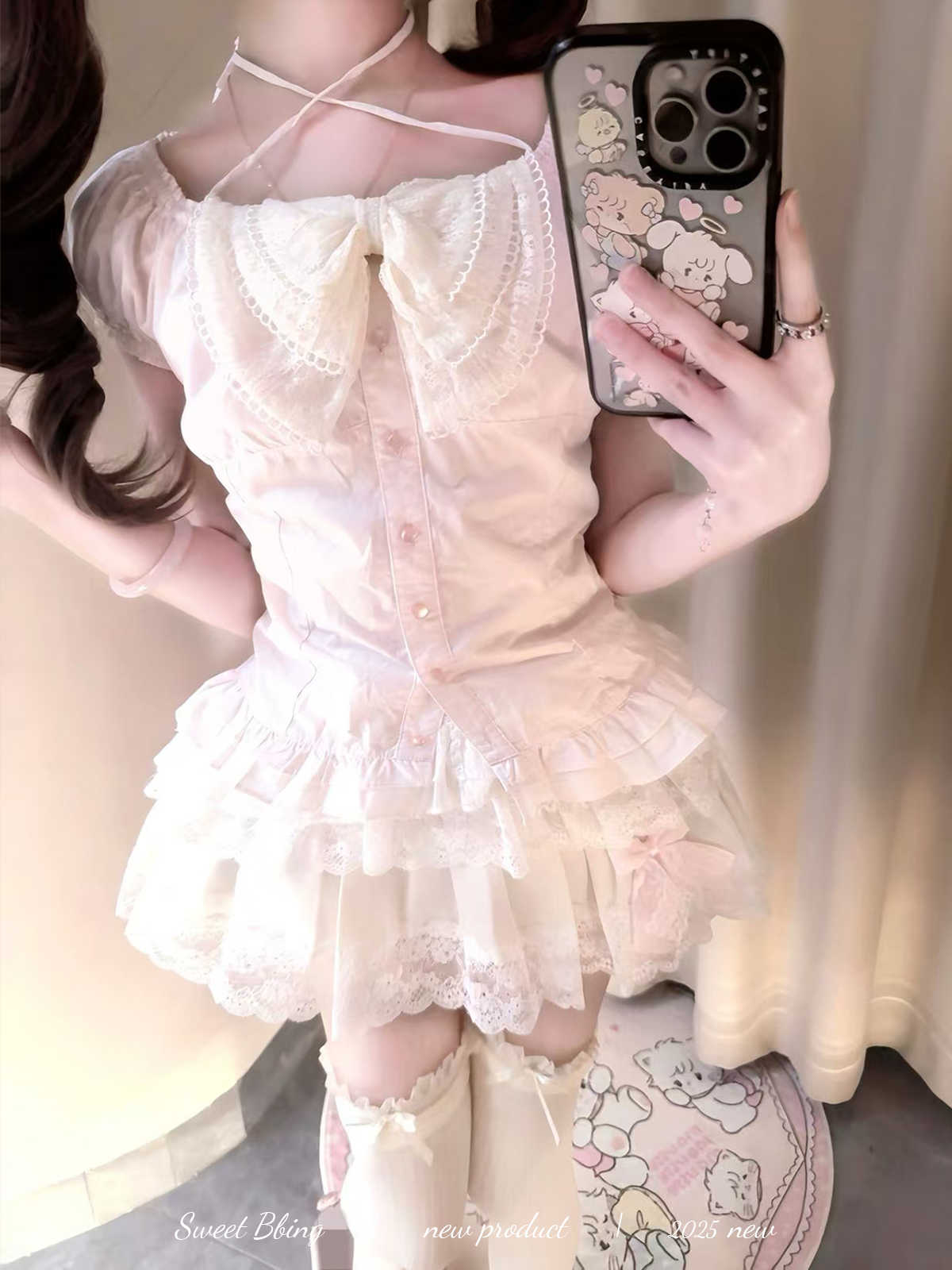 Doll-like Puff-sleeved Shirt