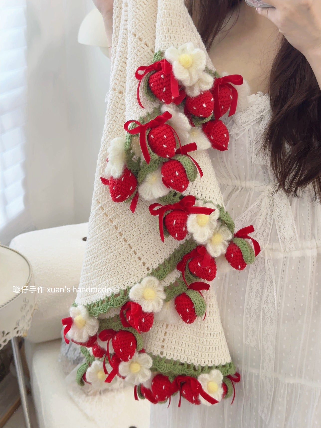 Crochet Handmade DIY Little Berry Blanket