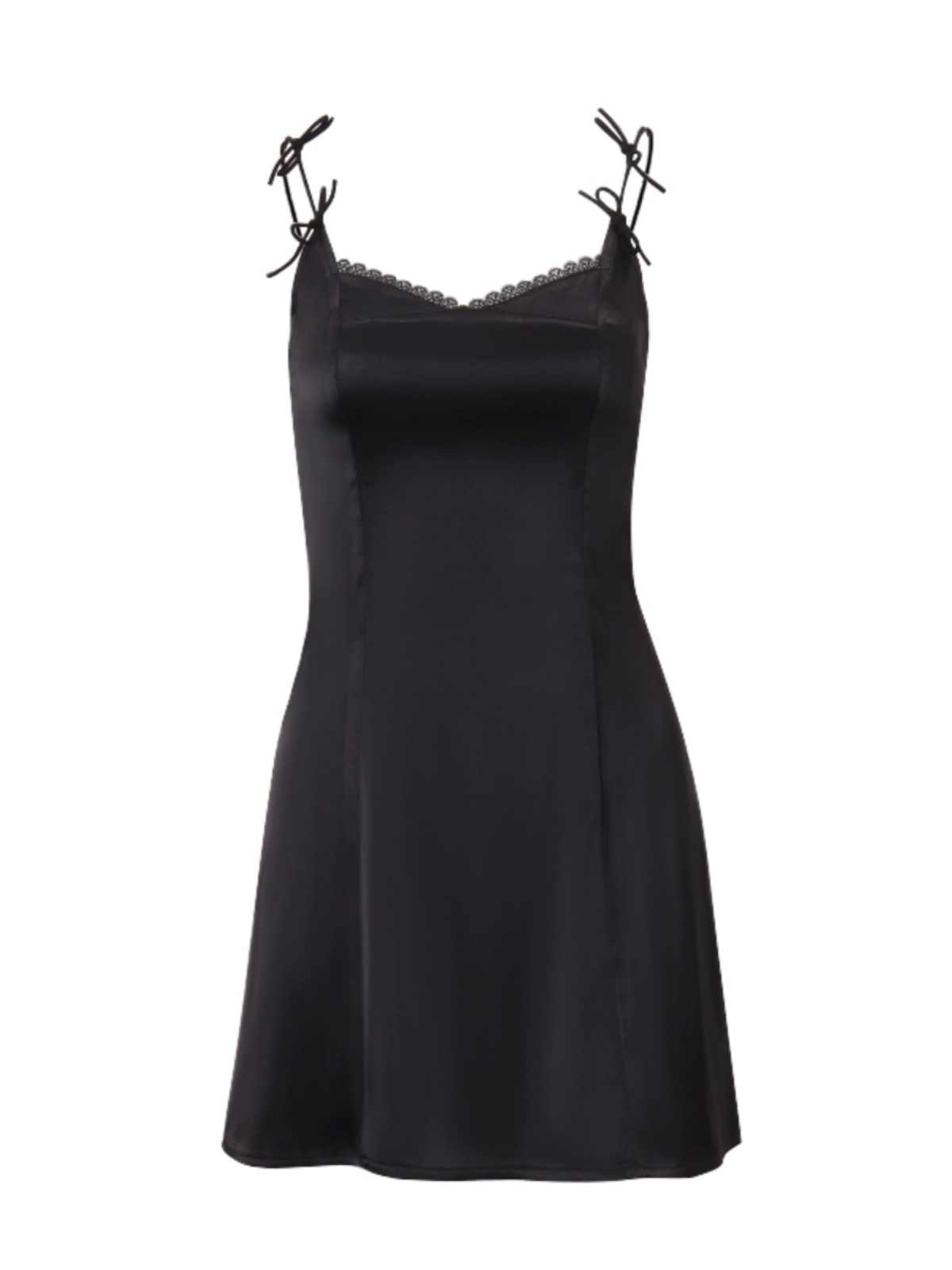 Strap Bow Dark Coquette Suspender Dress
