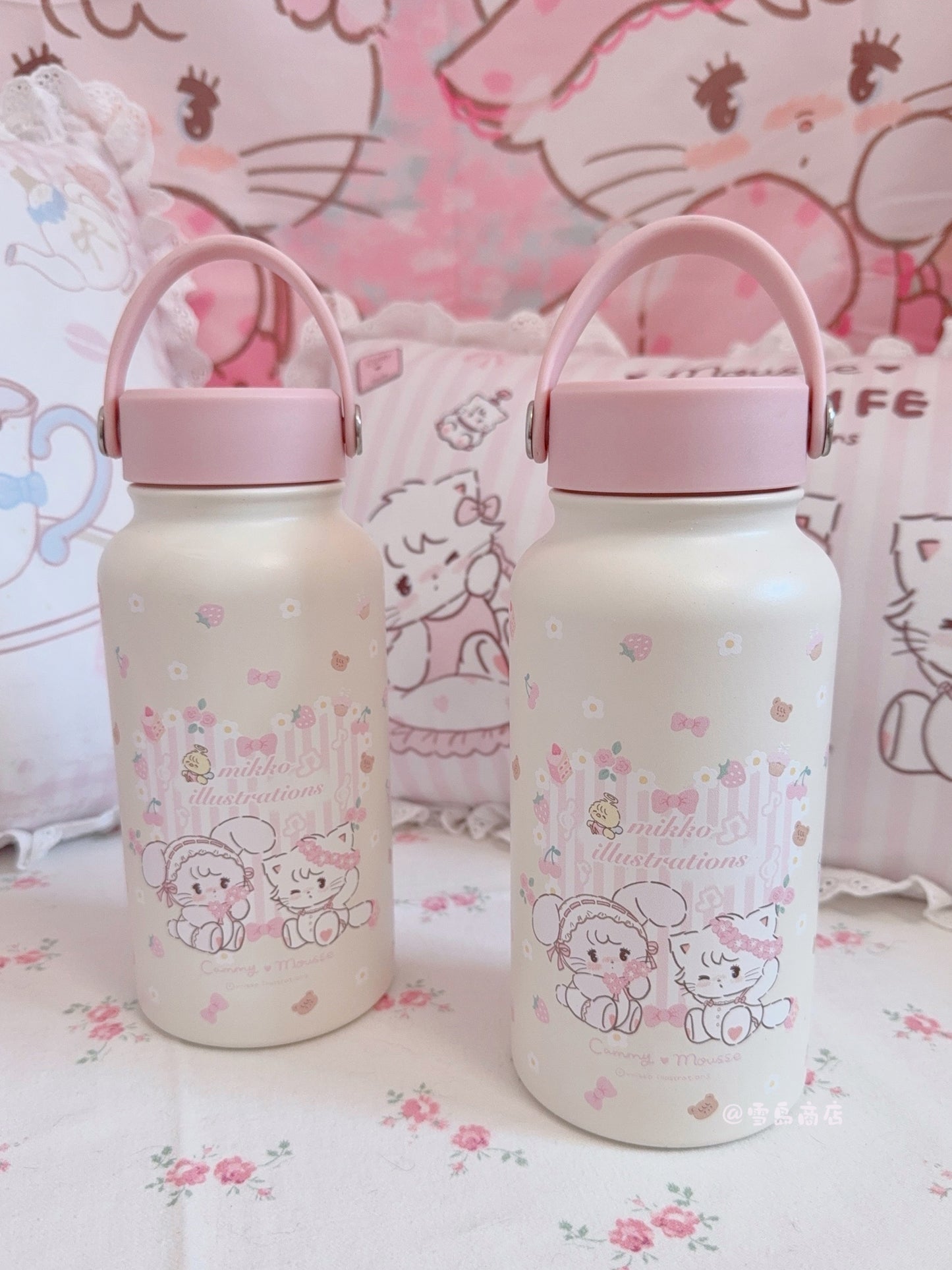 kawaii steel water cup