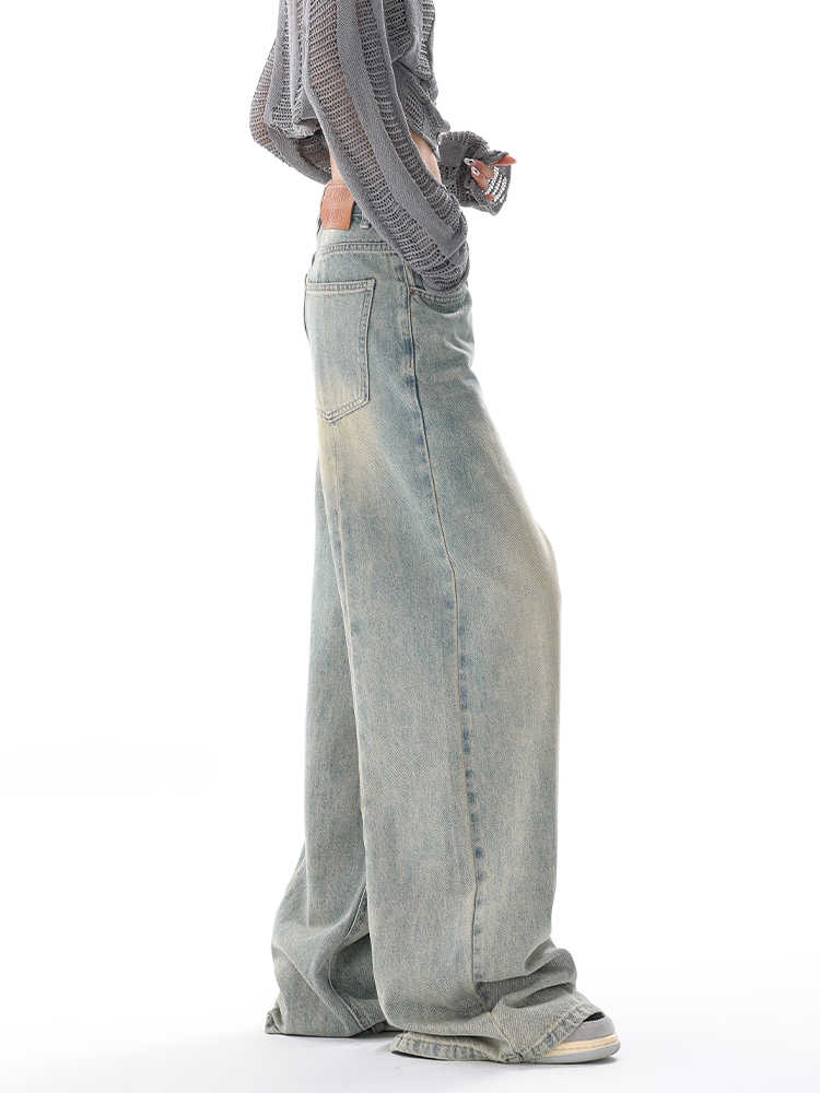 Retro Distressed Baggy Jeans