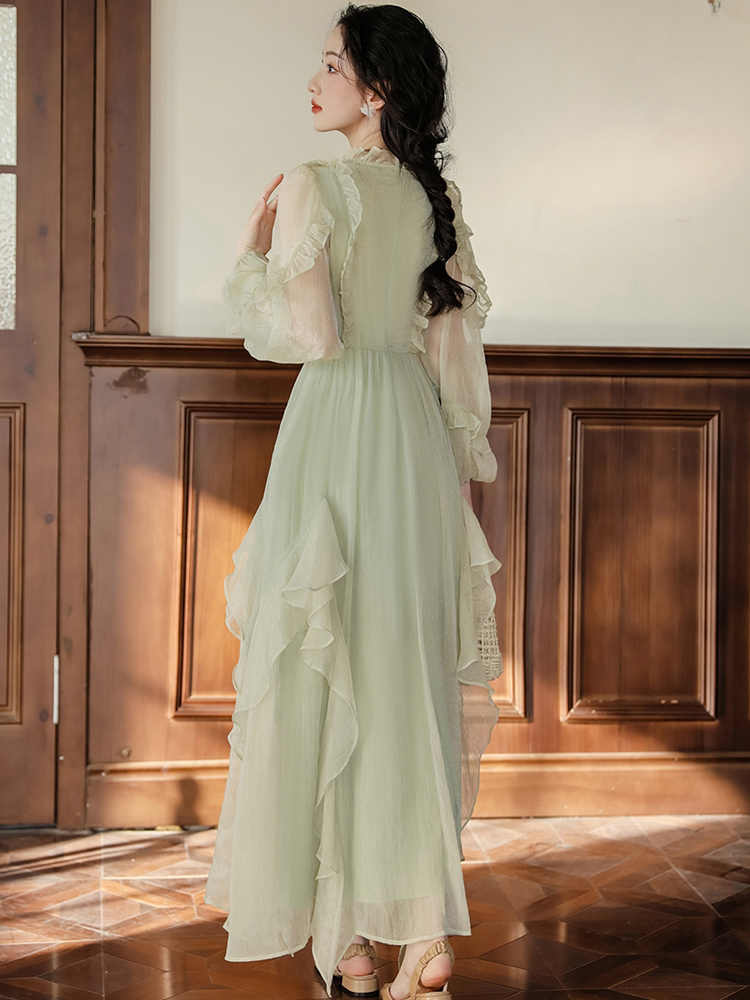 Forest Fairy Retro Mesh Dress