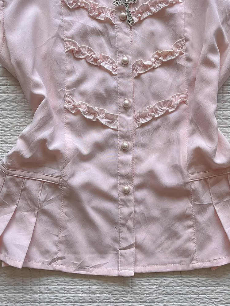 Lace Pink Retro Shirt