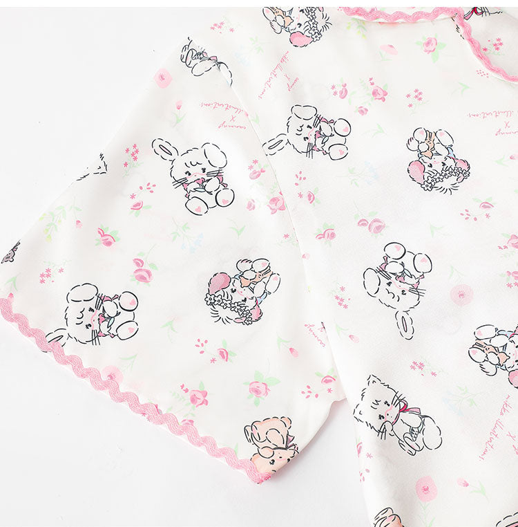 Kawaii Pink Lace Pajamas