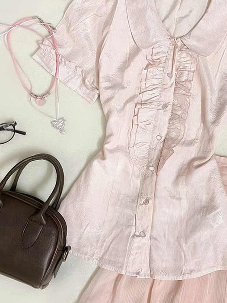 Vintage Girly Pink Shirt