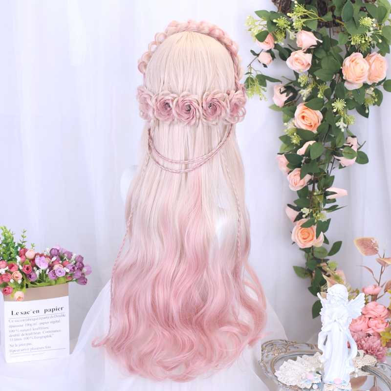 Pink Gradient Lolita Wig
