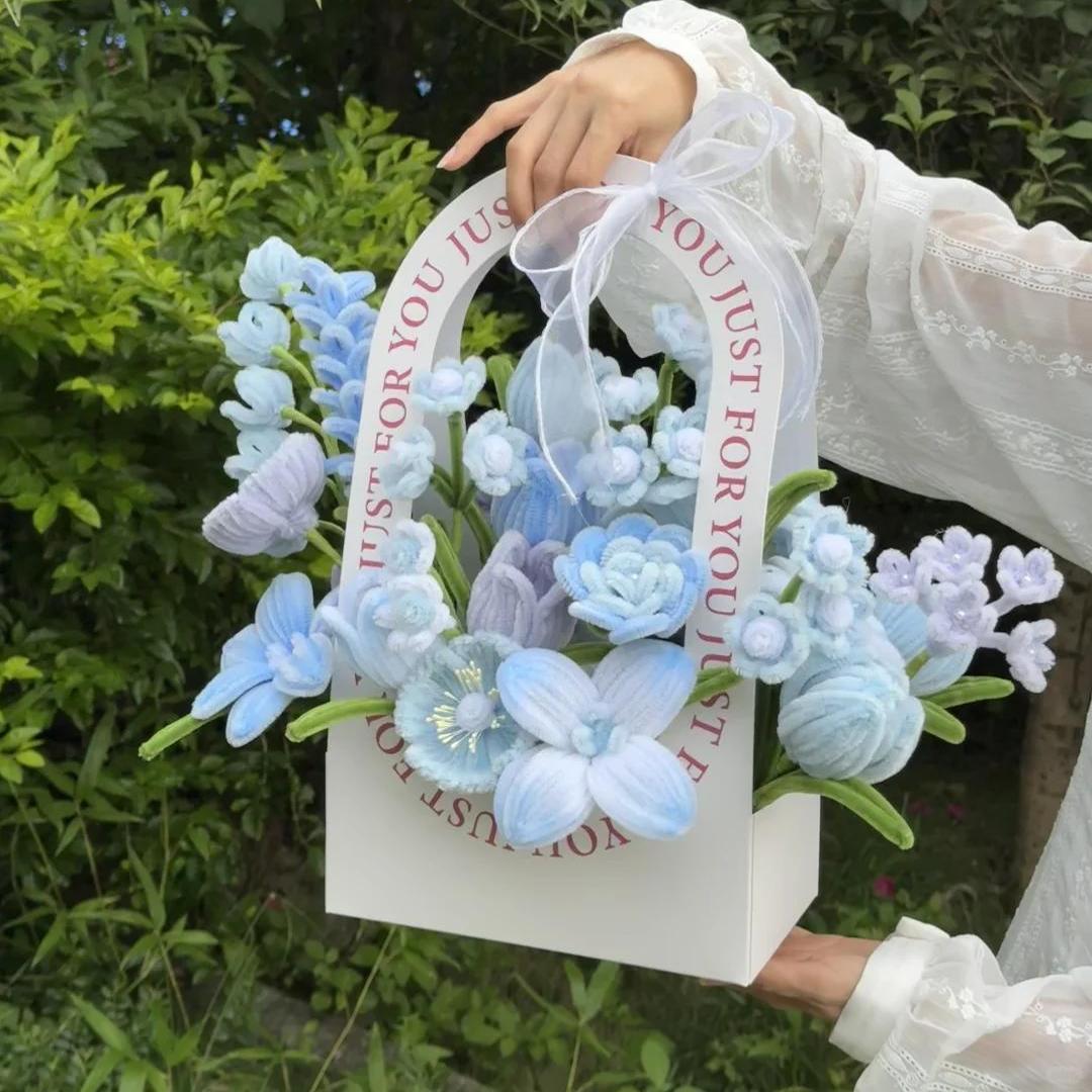 handmade Twisting stick flower gift box