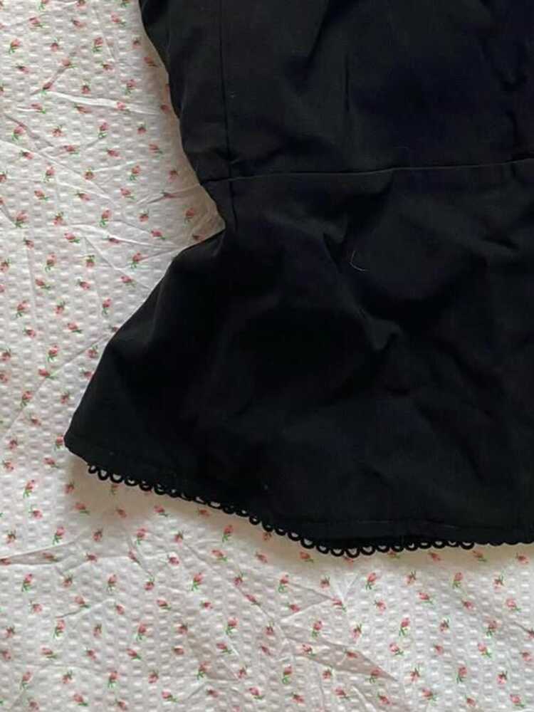 Dark Coquette Lace Tank Top