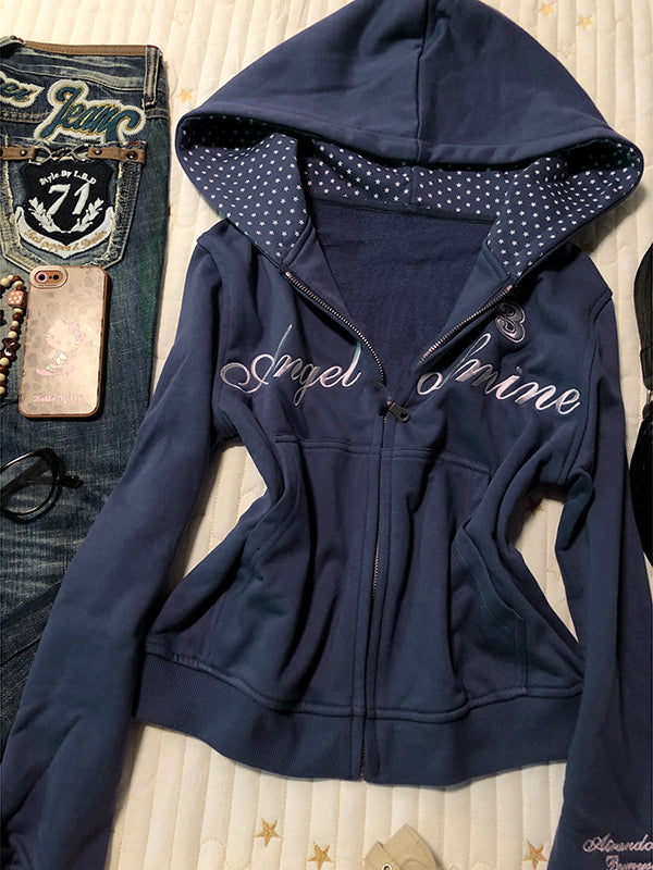 purple hooded jacket