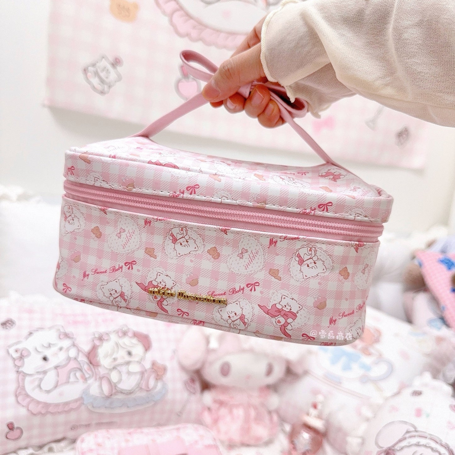kawaii waterproof cosmetic bag