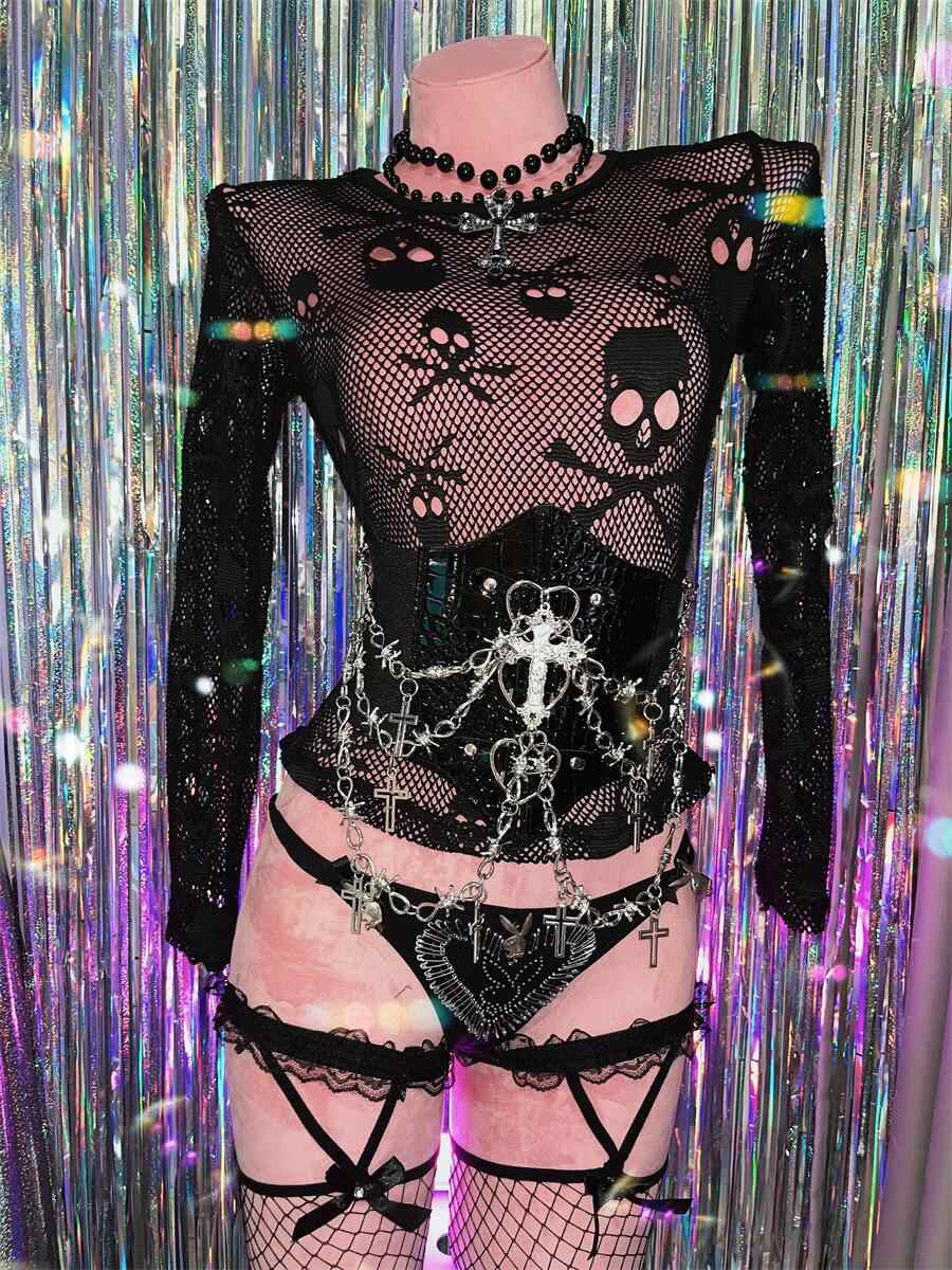 Punk Street Leather Belt Girdle