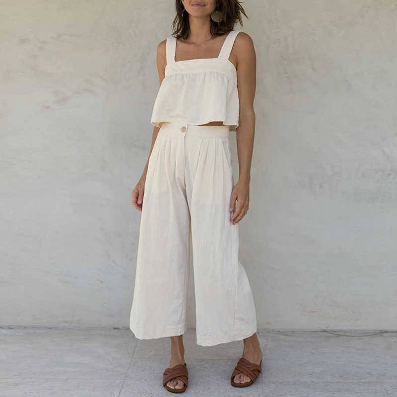 Summer Linen Crop Top
