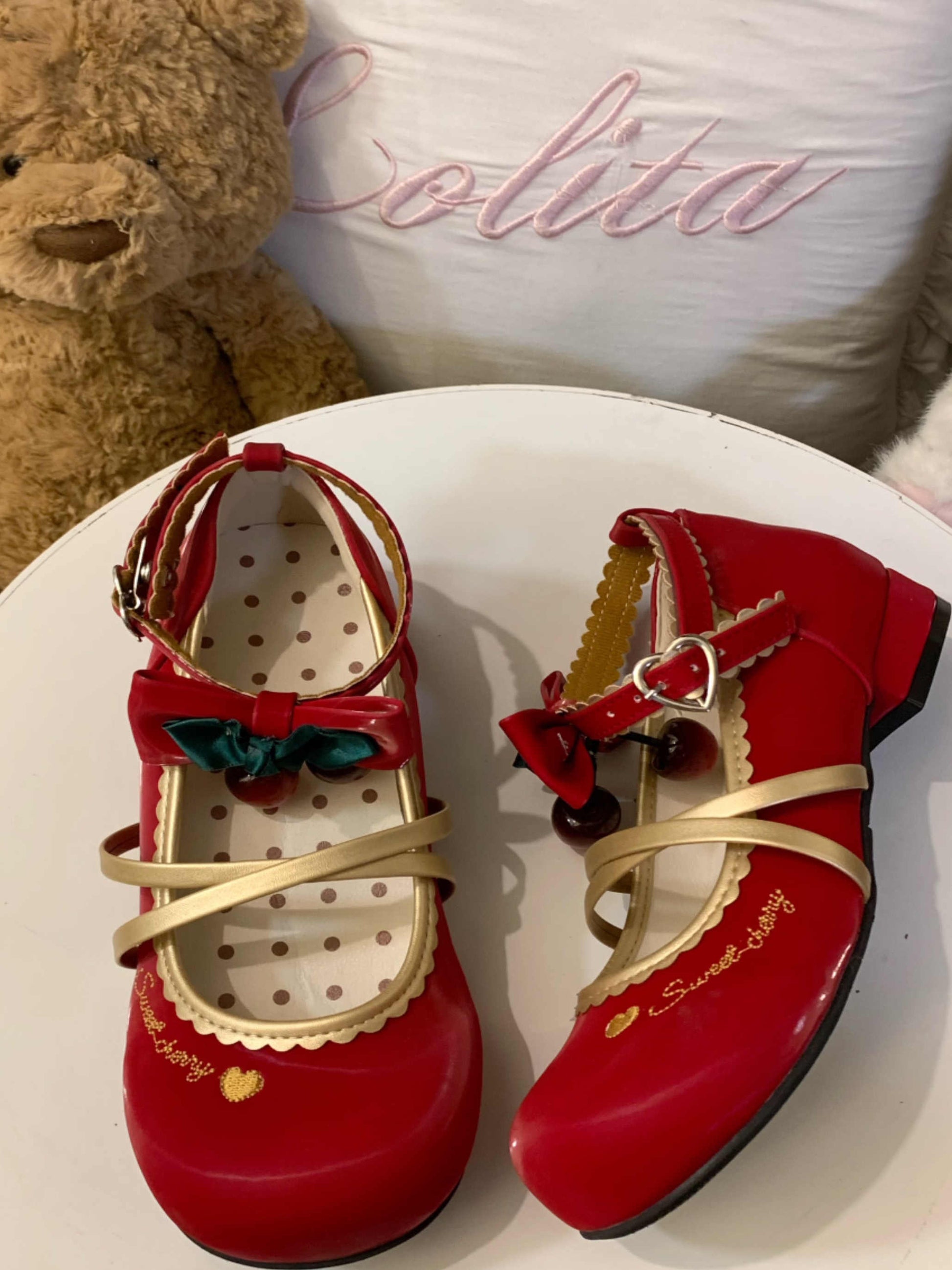 Cherry Doll Lolita Shoes Red