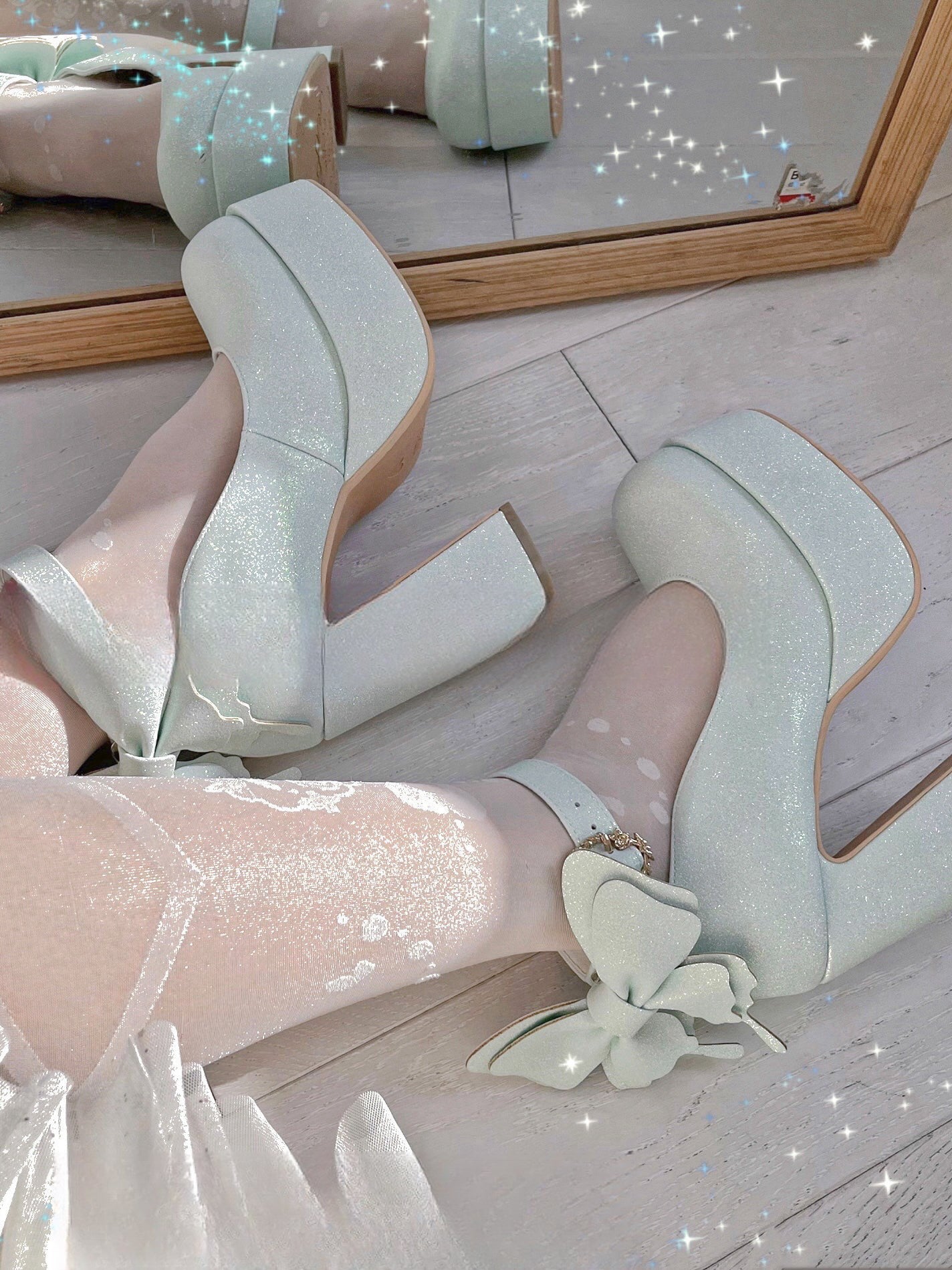 Butterfly Bling High Heels