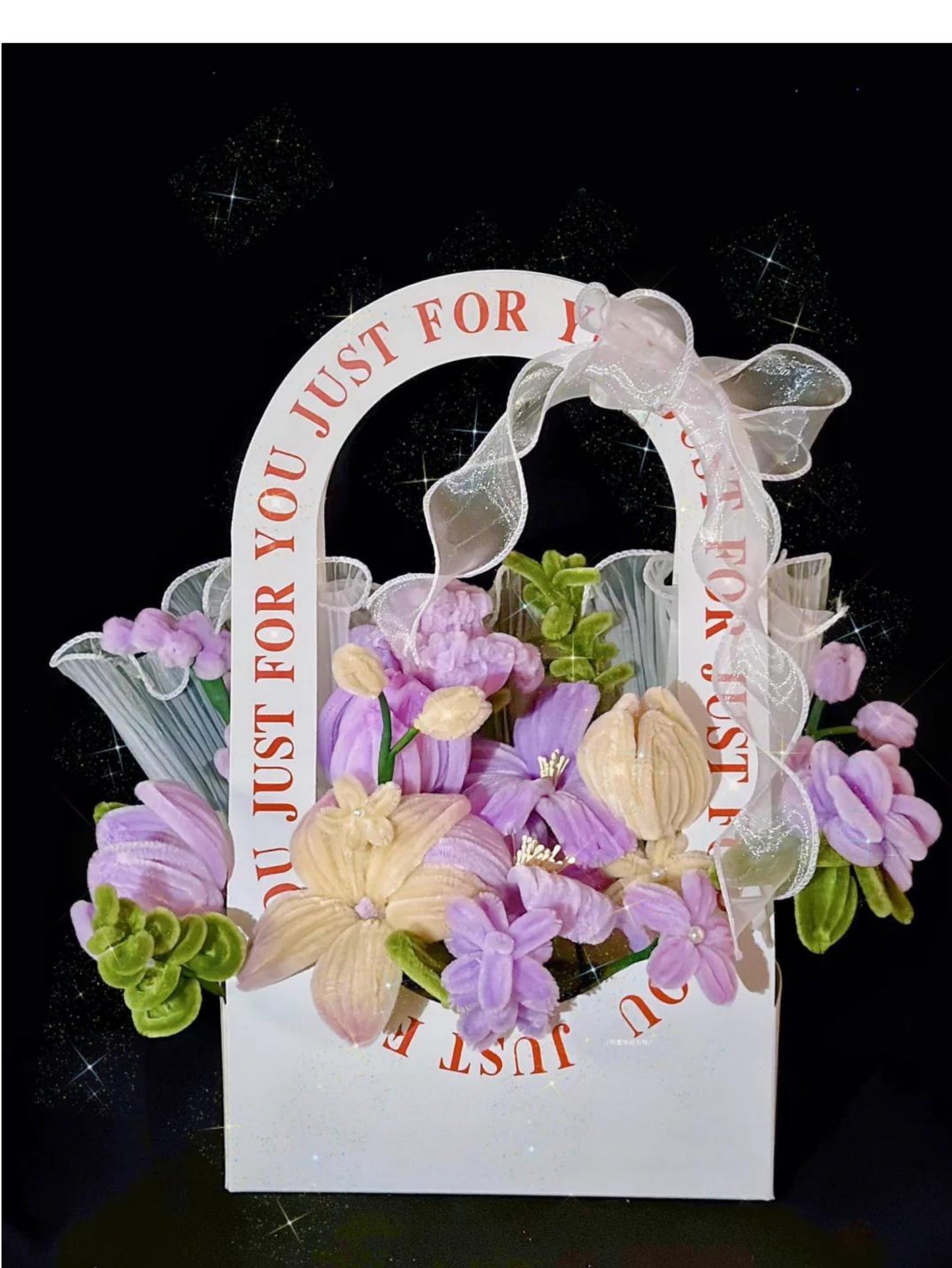 handmade Twisting stick flower gift box