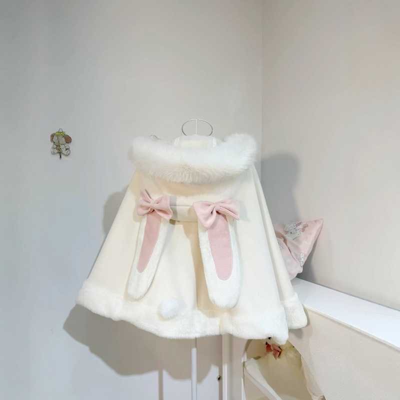 Snow Lolita Bows Cape Coat