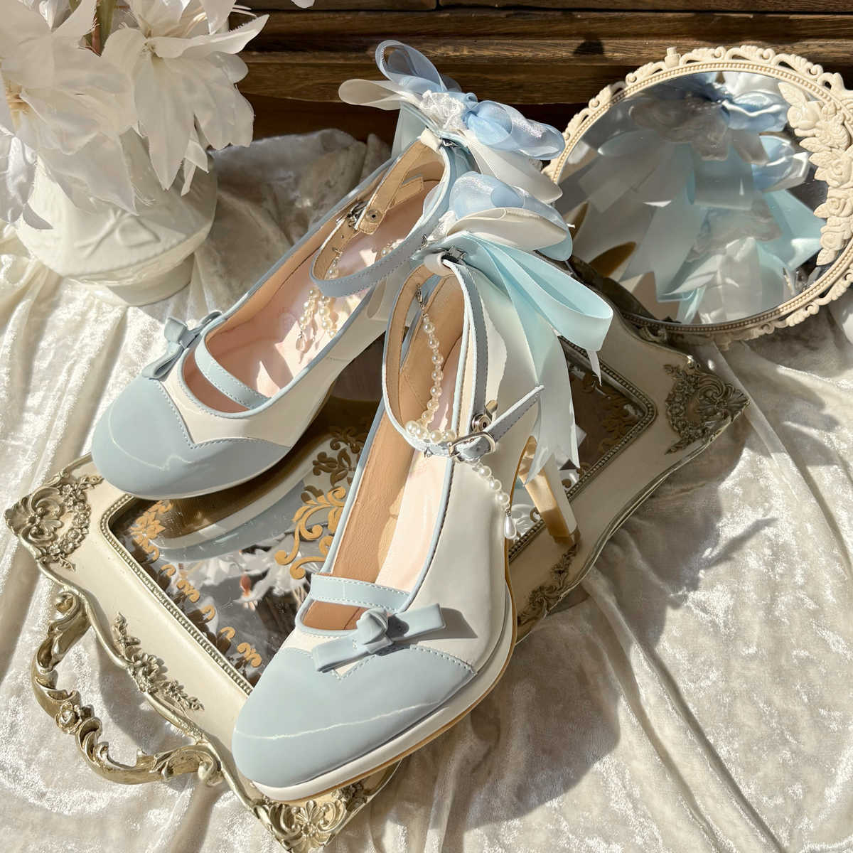 Monet Garden Lolita High Heels