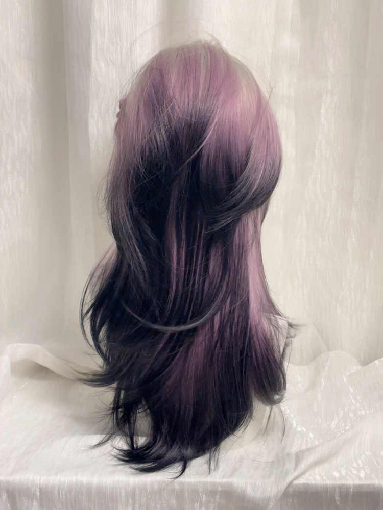 Pink&Purple Gradient Mullet Straight Wig