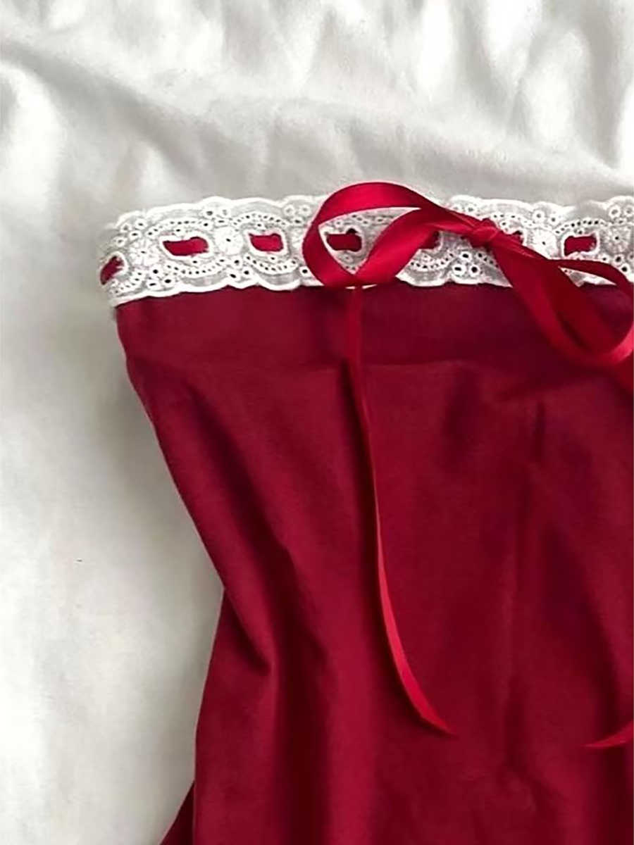 Pure Desire Lace Tube Top