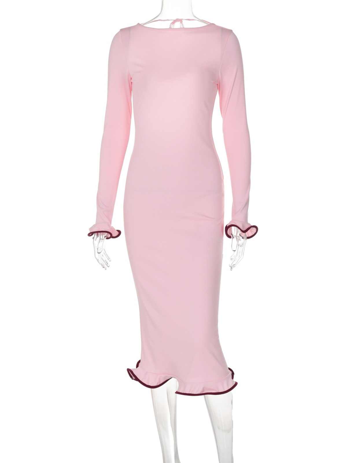 Ruffle Bell Sleeve Dress