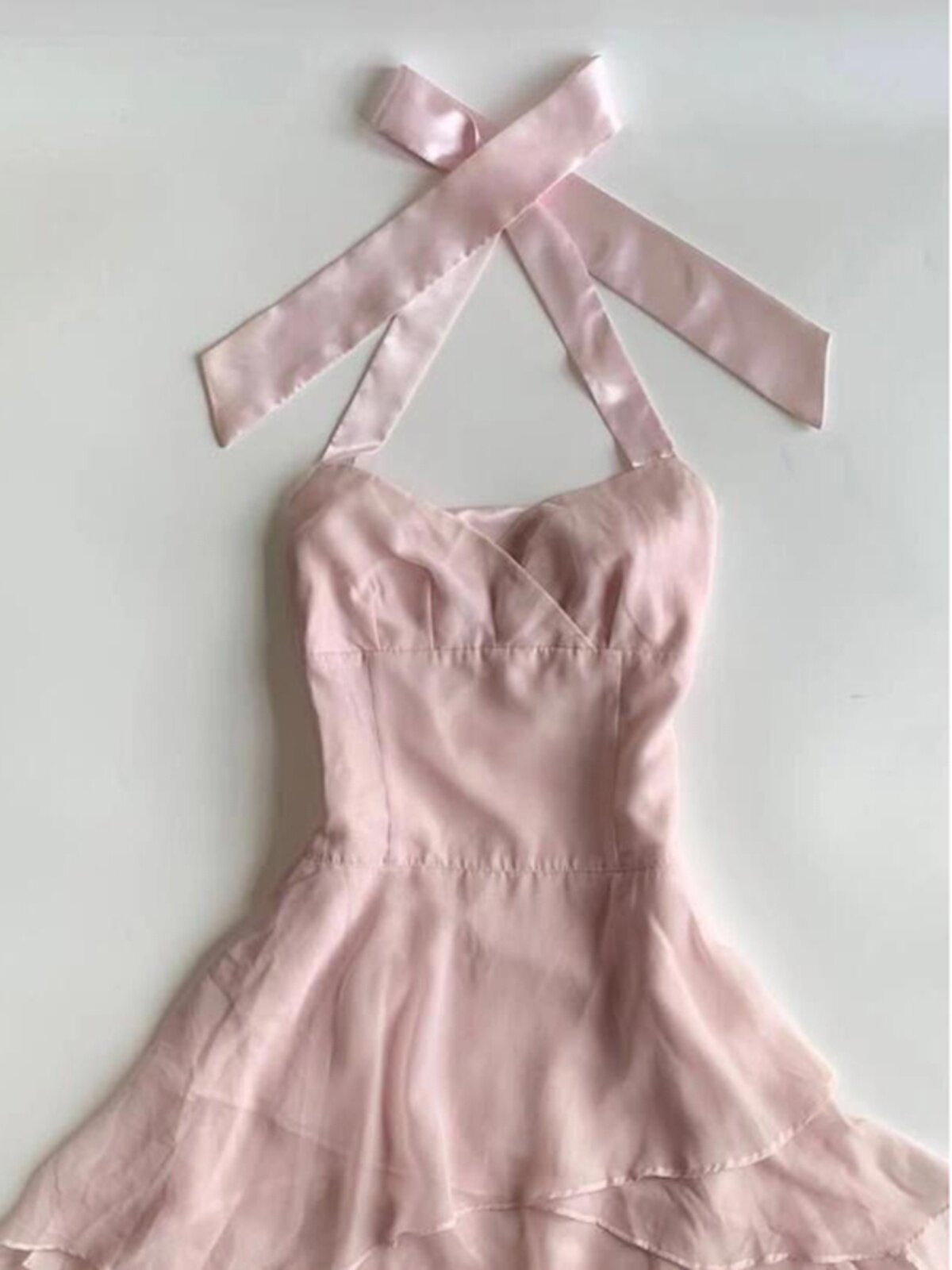 coquette pink mesh dress