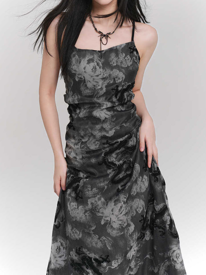 Grunge Dragons Y2K Suspender Dress