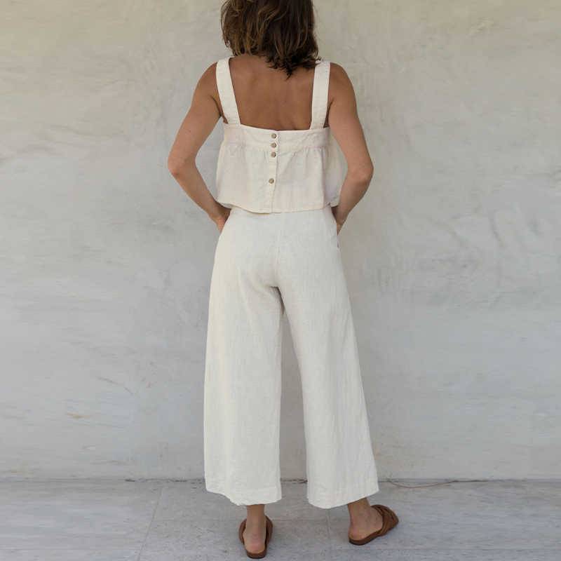 Summer Linen Crop Top