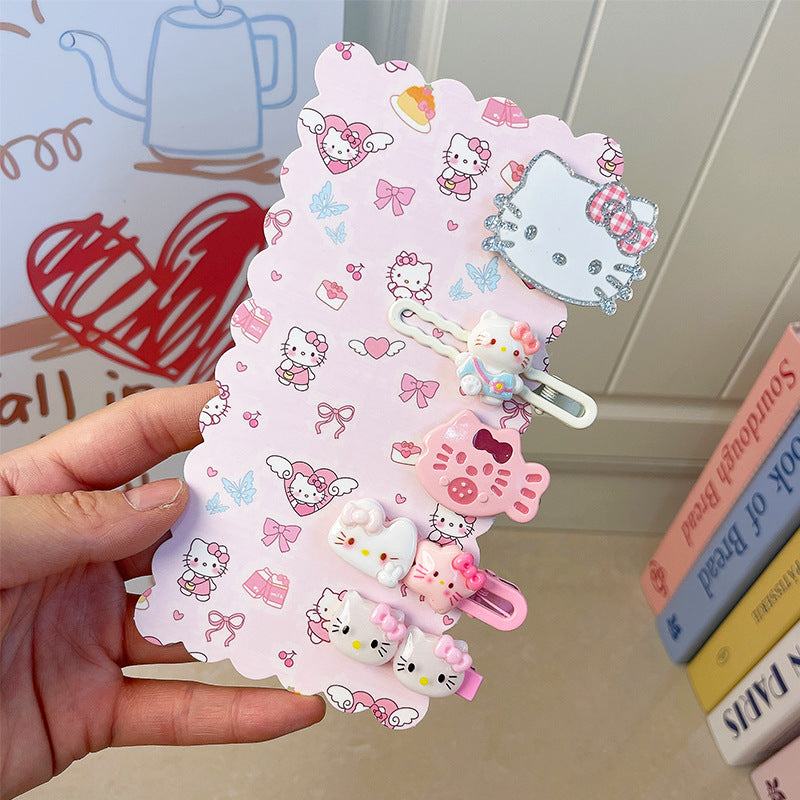 cute Kitty hair clip set