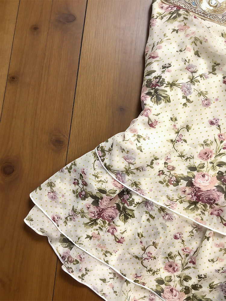 vintage floral halter top