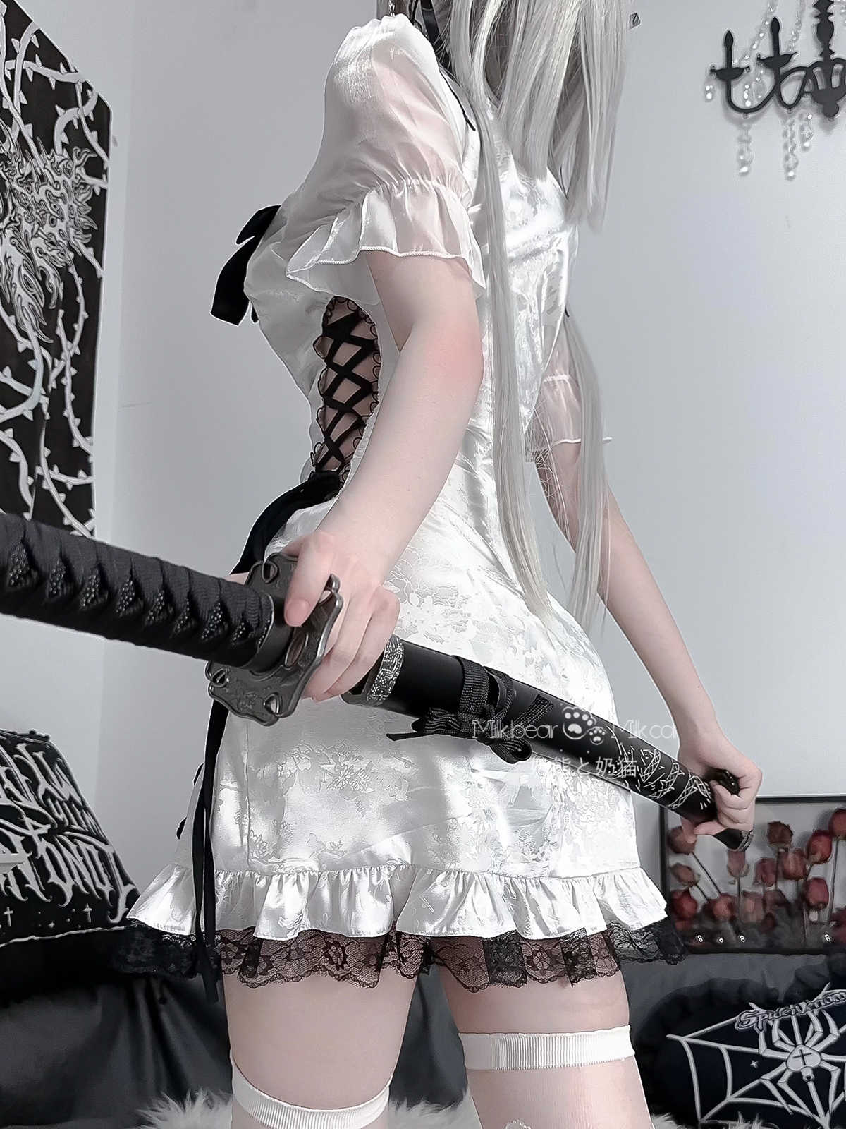 Kawaii Cheongsam Bows Dresses