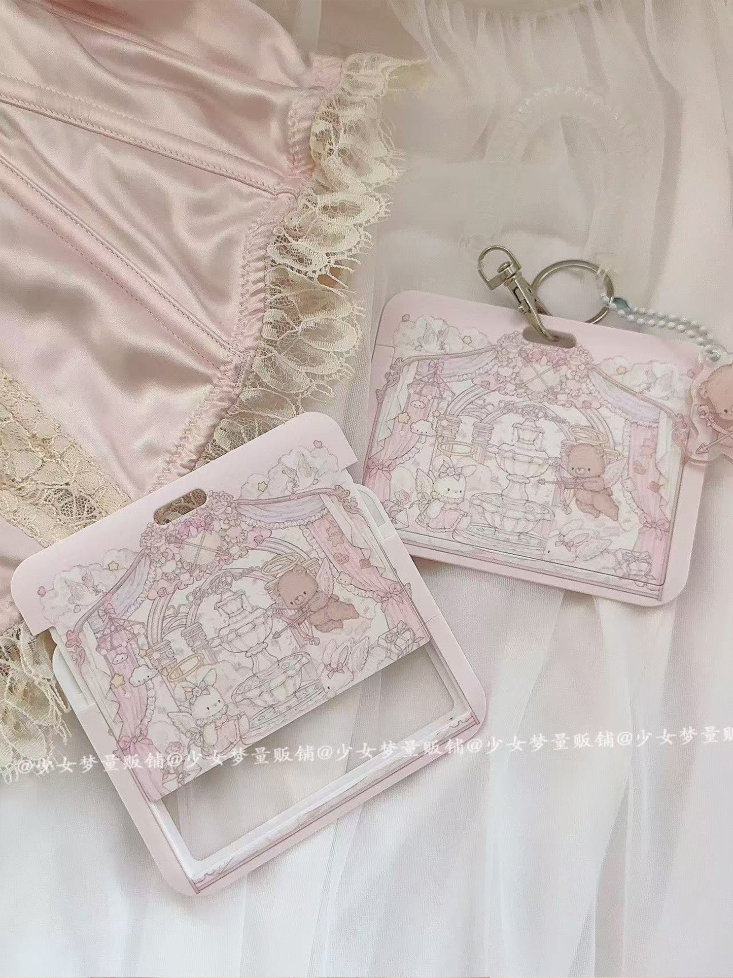 Girl's Dream Cupid Rabbit Bear Card Set