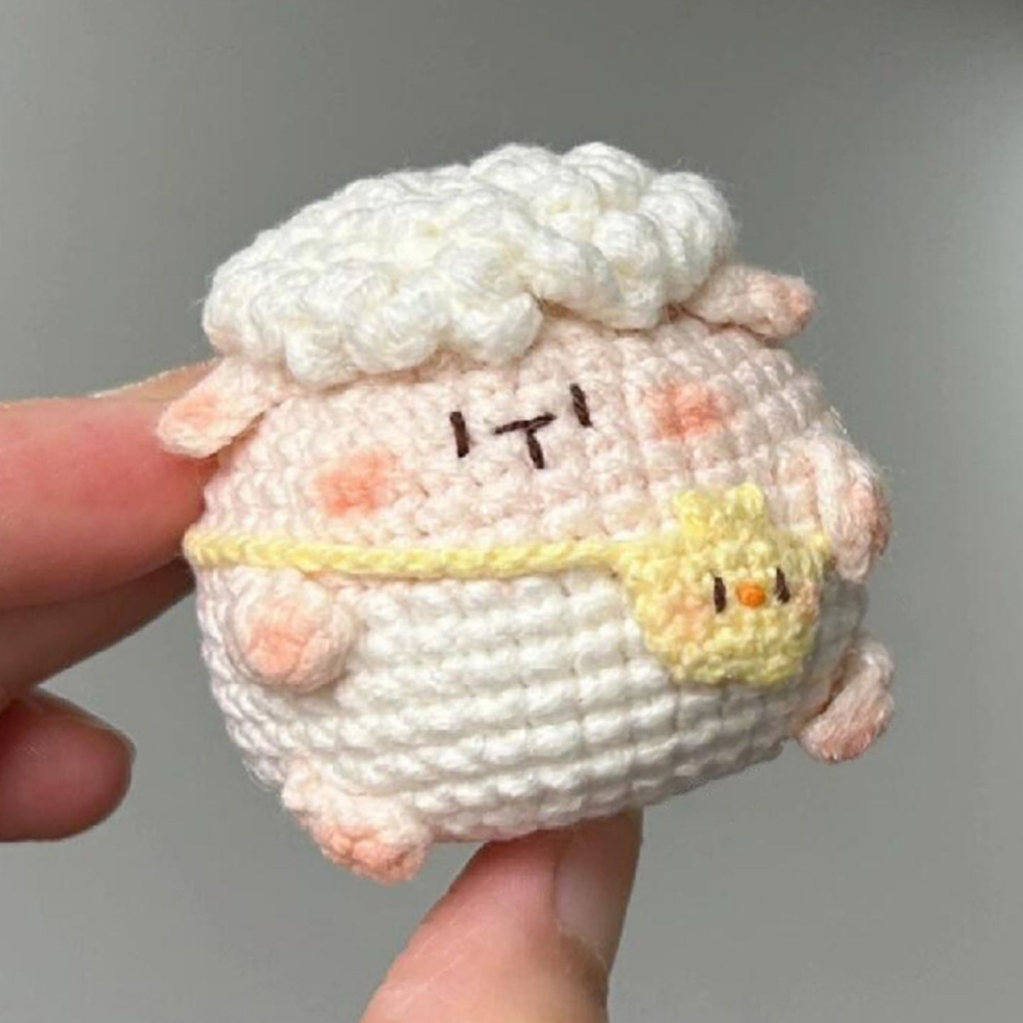 DIY cute mini wool hellokitty pendant