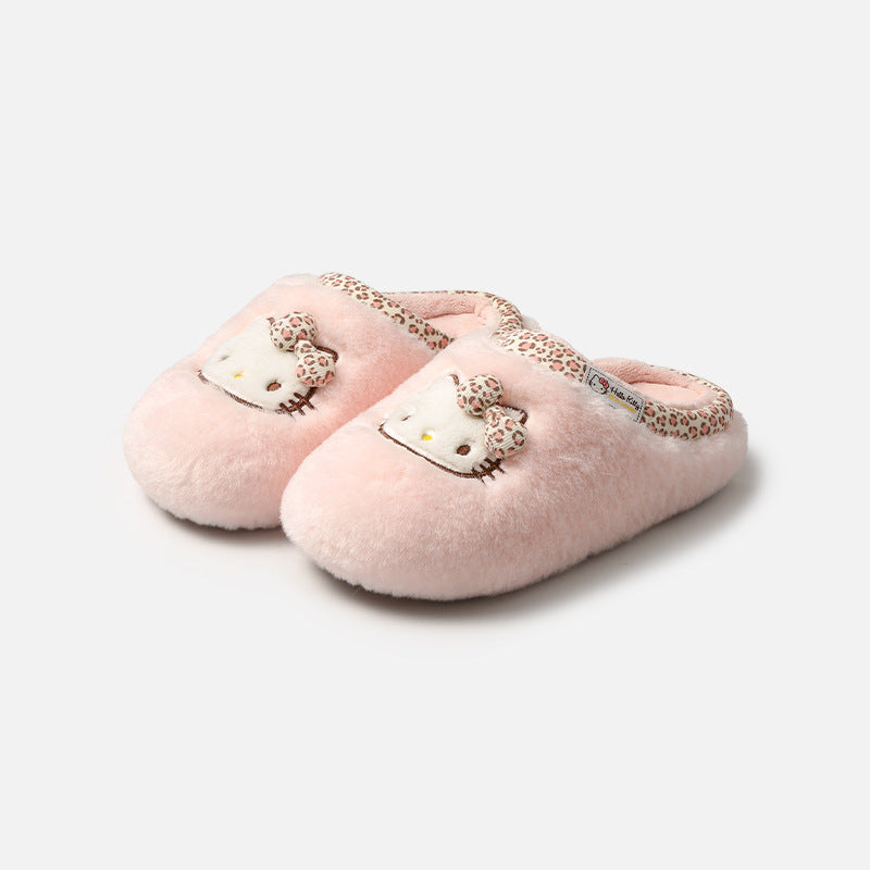 cute kitty winter cotton slippers