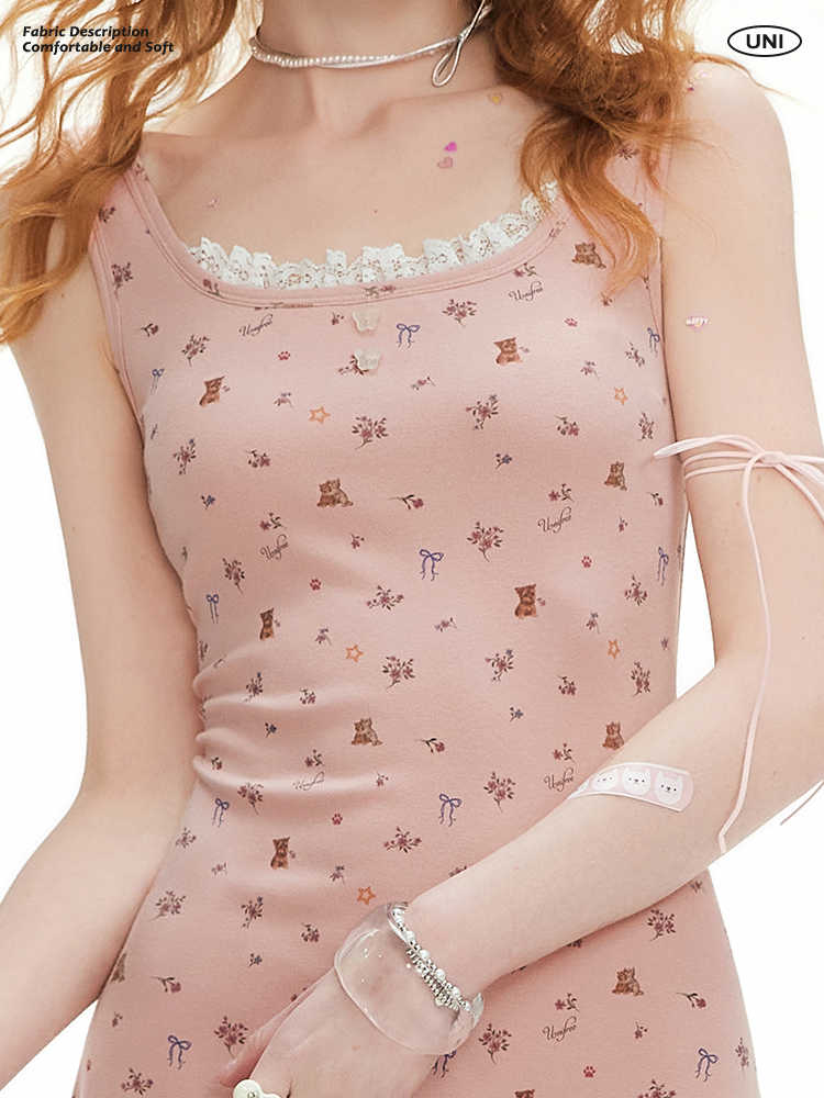 Pink Bows Suspender Dress