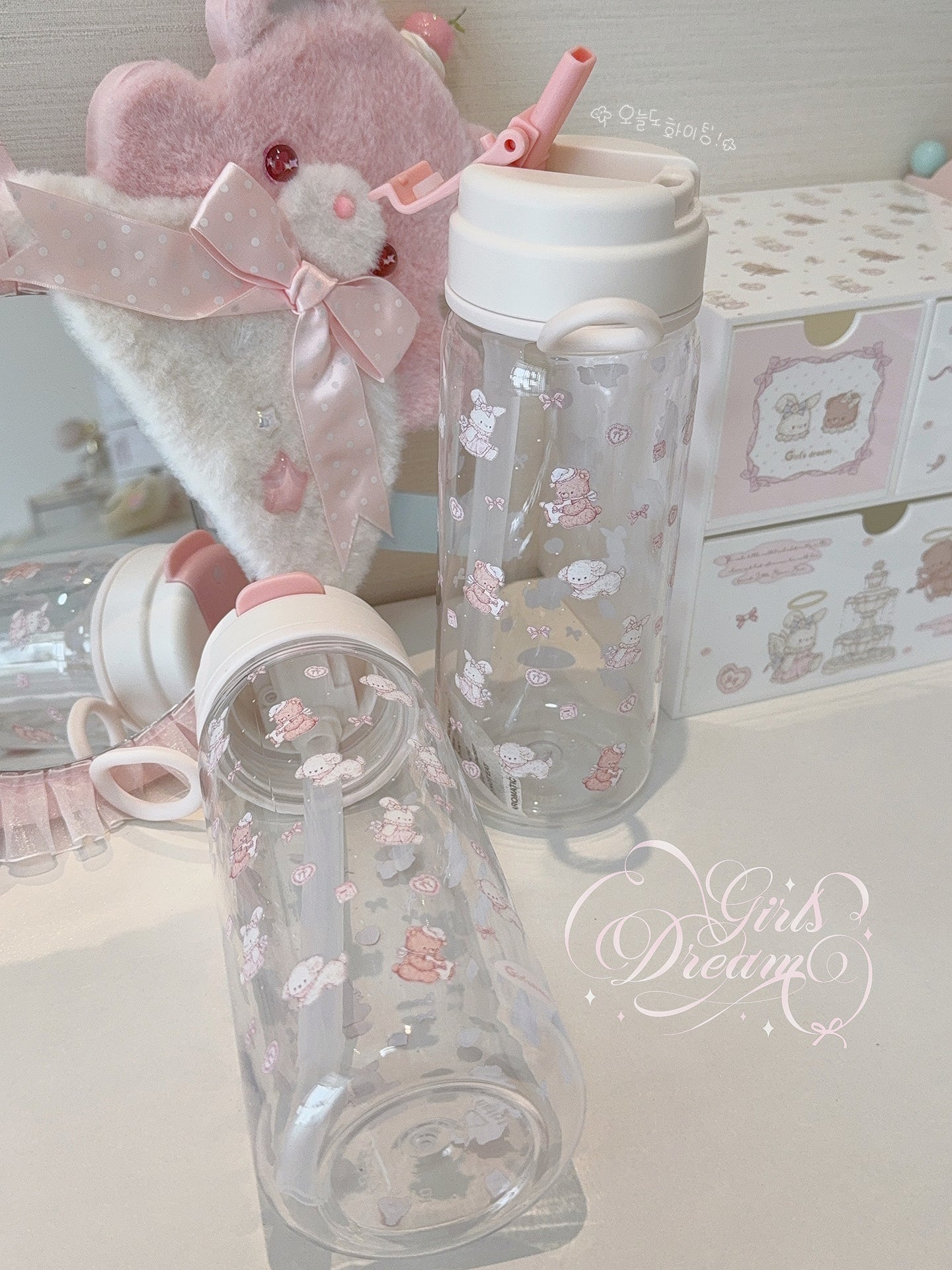 Girl's Dream Rabbit Bear Water Cup