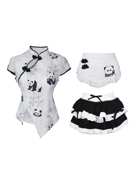 Chinese Panda Maid Suit