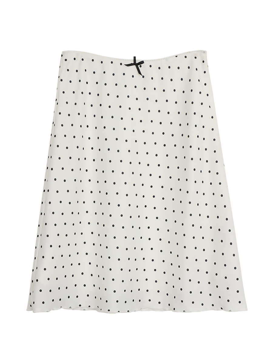 Coquette Bow Polka-dot Skirt