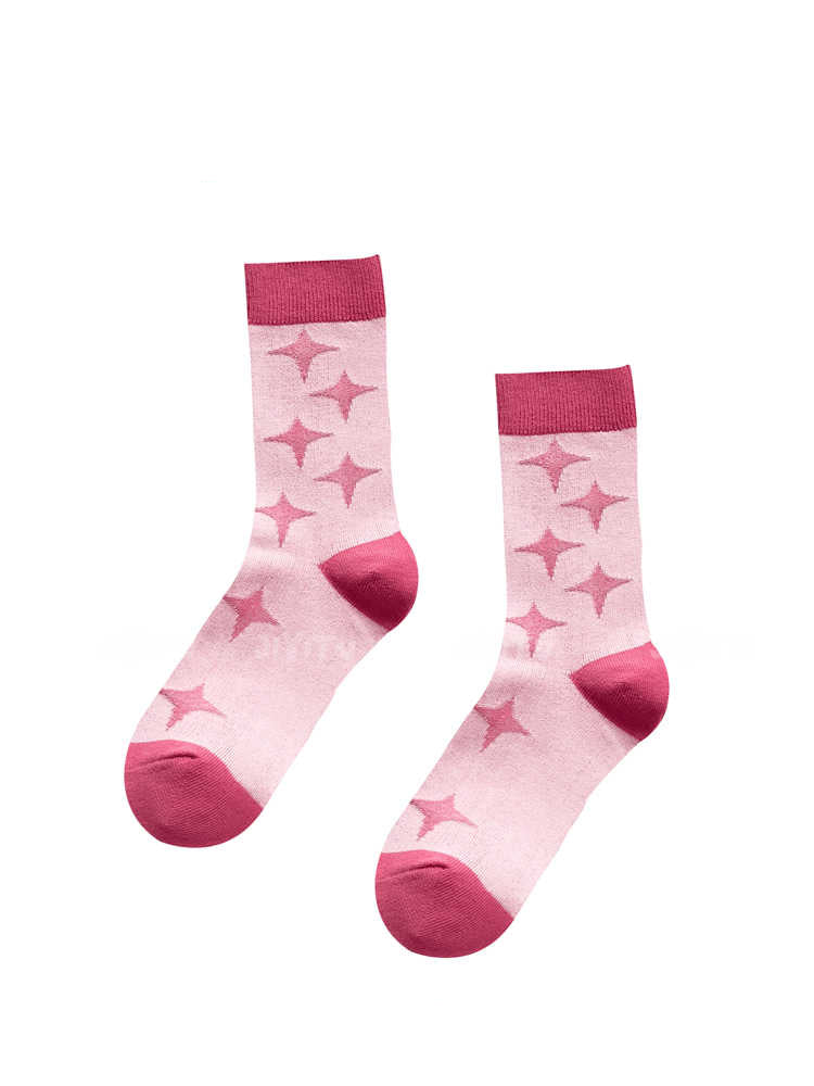 Pink Barbiecore Mid-calf Socks